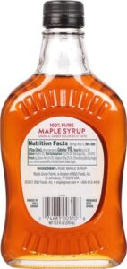 family breakfast syrup Maple Grove Farms pure maple syrup 12.5oz