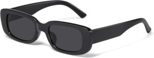 chunky fashion sunglasses JASPIN Y2K UV400 retro square frame