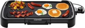 electric griddle for pancakes Chefman XL 10x20 with removable temperature control
