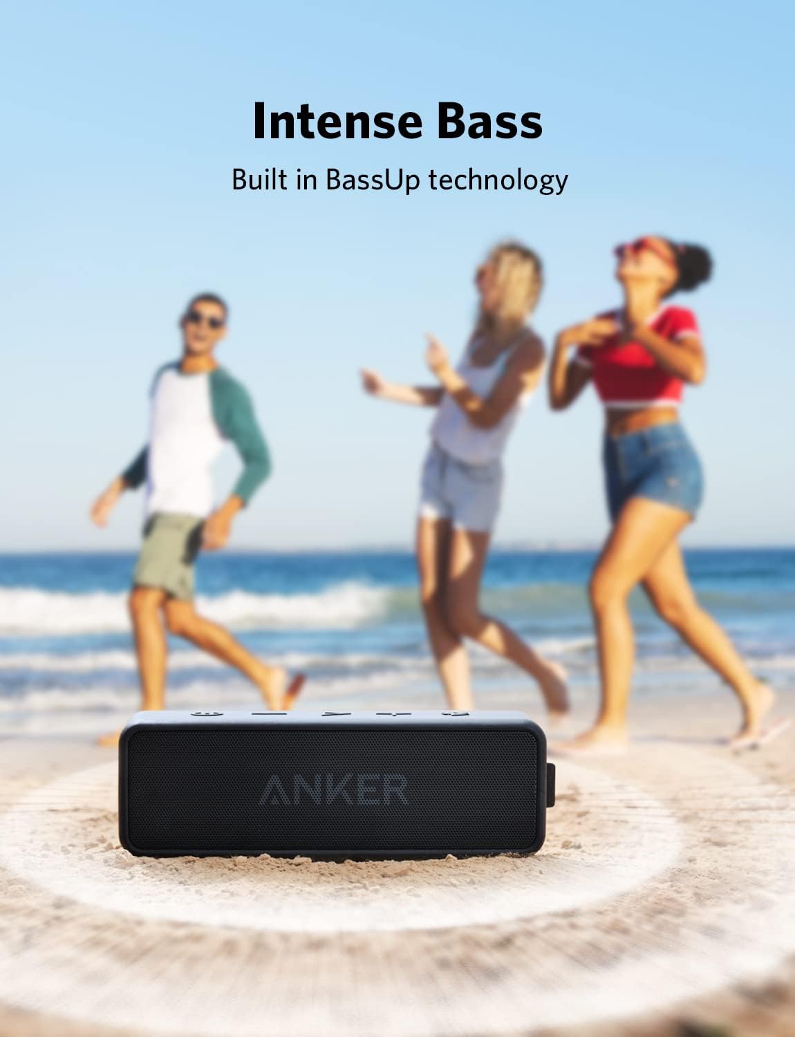 Portable home gathering speaker Anker Soundcore 2 with waterproof design