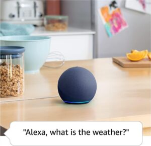 Amazon Echo Dot 5th Gen Glacier White compact Alexa speaker with vibrant sound