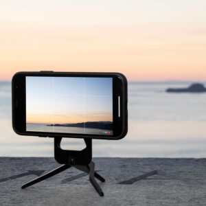 Peak Design Mobile Tripod in black — compact, MagSafe-compatible phone tripod with SlimLink mounting