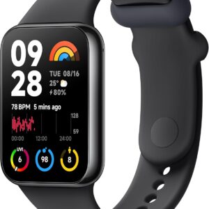 Xiaomi Smart Band 8 Pro fitness tracker with 1.74-inch AMOLED display in black