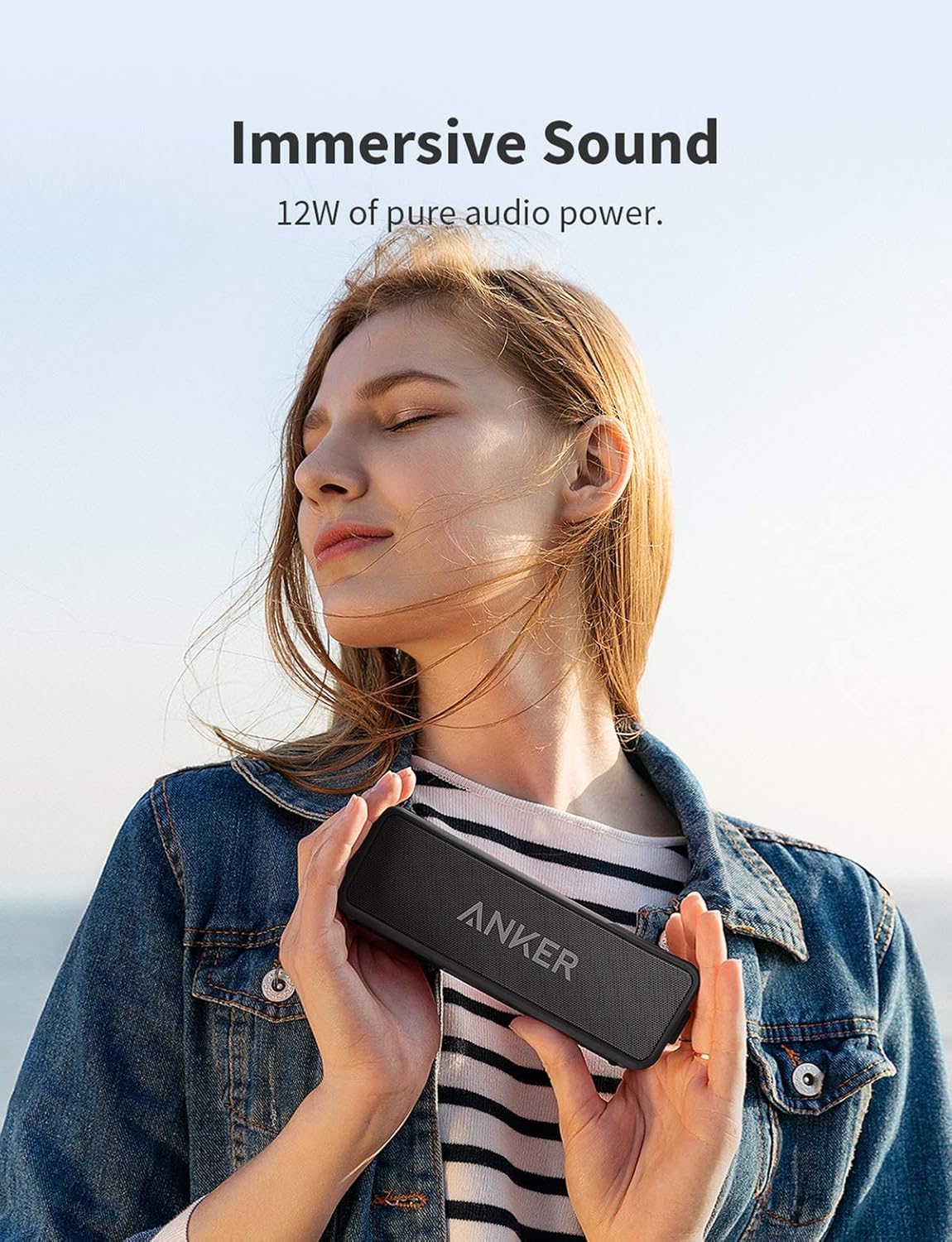 Portable home gathering speaker Anker Soundcore 2 with waterproof design