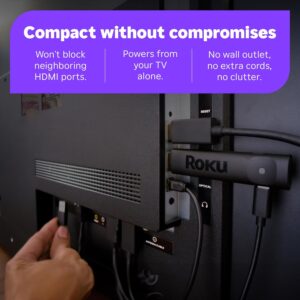 Roku Streaming Stick Plus 2025 — 4K HDR streaming stick with voice remote and free live TV