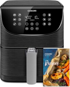 COSORI Pro Gen 2 5.8QT digital air fryer with 13 presets and dishwasher-safe square basket
