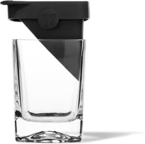 whiskey glass Corkcicle Whiskey Wedge 9oz with silicone ice mold