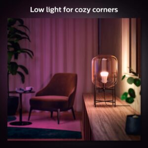 smart light bulb Philips Hue A19 3-pack with app and voice control