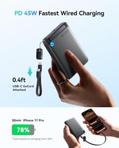 INIU iPhone 17 power bank 10000mAh 45W MagSafe Qi2 INIU iPhone 17 power bank