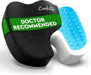 memory foam seat cushion ComfiLife Premium Gel & Memory Foam seat cushion