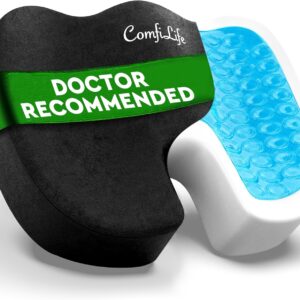 memory foam seat cushion ComfiLife Premium Gel & Memory Foam seat cushion