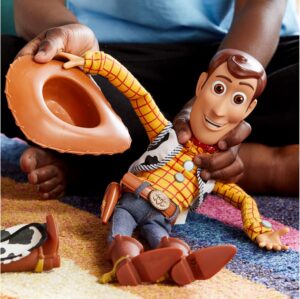 retro toy store collectibles Disney Sheriff Woody talking action figure