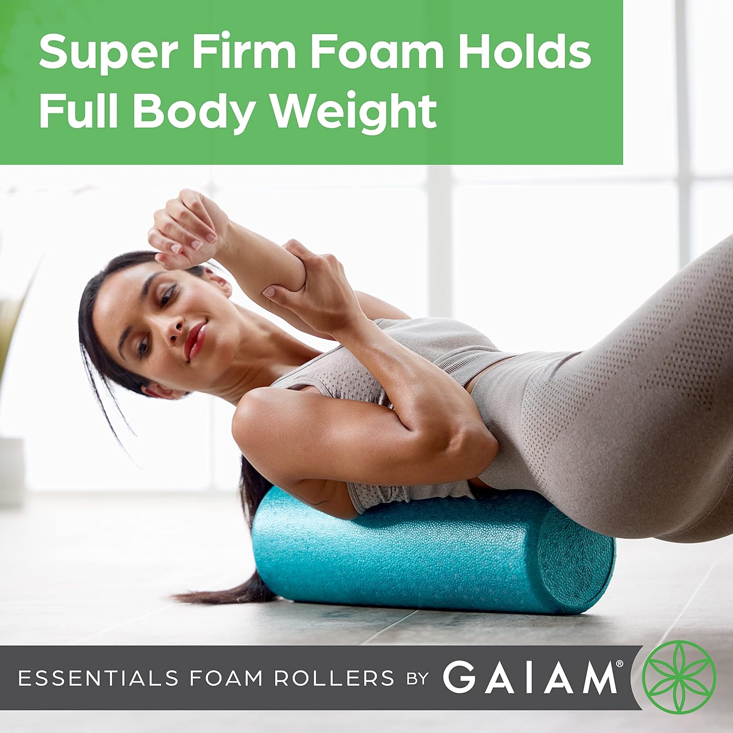 muscle recovery tool Gaiam high-density foam roller