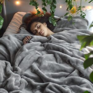 weighted comfort blanket Bedsure GentleSoft 90x90 plush fleece throw