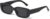 JASPIN Y2K Retro Rectangle Sunglasses — Chunky Square UV400 Fashion Frames