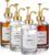 4-Pack 16.9oz Syrup Dispensers with Gold Pumps & Labels — Coffee Bar Essentials for Neat Pouring